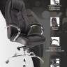 Кресло Everprof Drift (Дрифт) M Кожа Черный