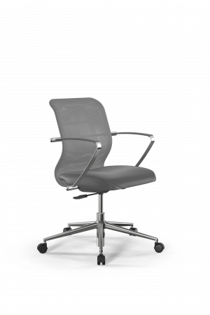 Кресло Sit 8 M4-9K - X2+Extra /Uh00/Wh12/K5cL(M01.B23.G18.W02), серый