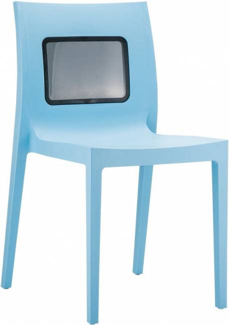 Стул пластиковый Lucca-T голубой 420х490х820 мм