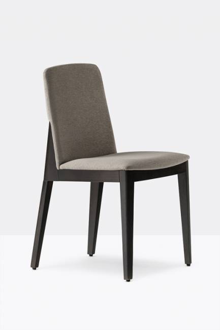 Стул деревянный мягкий Allure венге, серый 465х550х850 мм