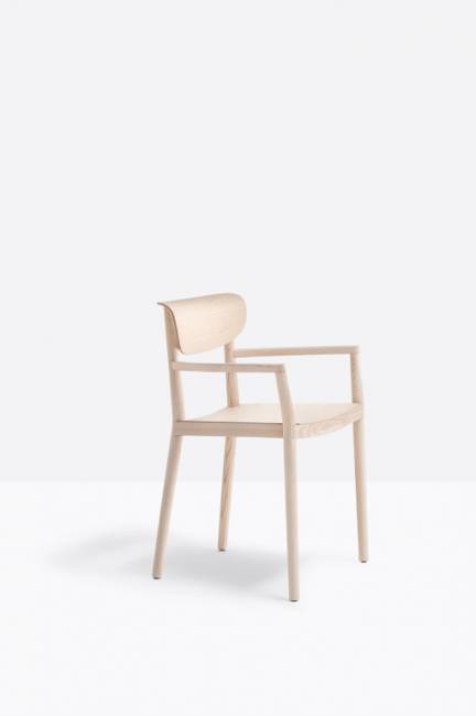 Кресло деревянное Tivoli беленый ясень 565х540х780 мм