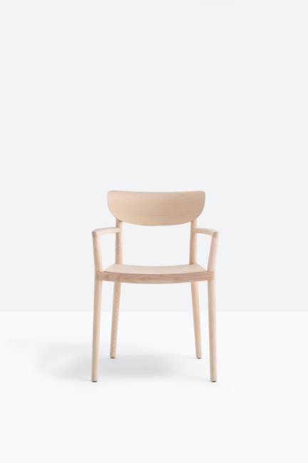 Кресло деревянное Tivoli беленый ясень 565х540х780 мм