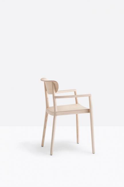 Кресло деревянное Tivoli беленый ясень 565х540х780 мм