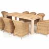"Арбаро С" обеденная группа садовая, цвет соломенный