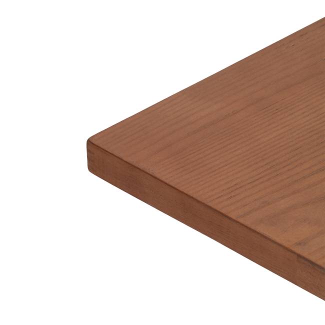 Стол Рагнарок/Ragnarok дерево вяз/железная опора, 70х70х76см, груша №3/черный груша №3/черная опора дерево вяз/железная опора