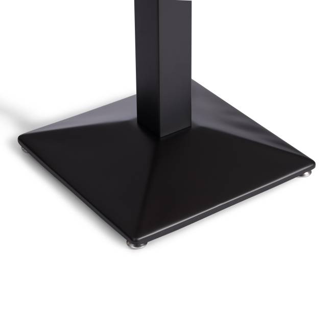 Стол Рагнарок/Ragnarok дерево вяз/железная опора, 70х70х76см, груша №3/черный груша №3/черная опора дерево вяз/железная опора