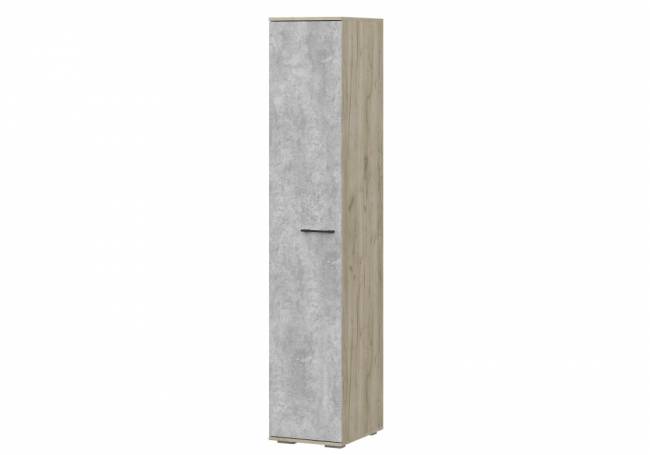 Шкаф Бостон ШК-400 дуб крафт серый / бетонный камень