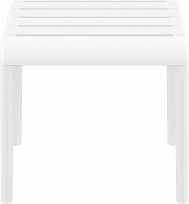 Столик пластиковый журнальный Paris Side Table белый 420х410х400 мм