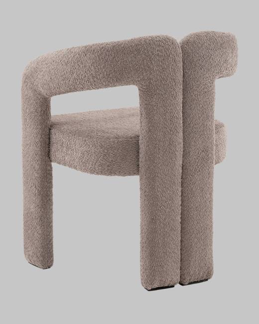 Стул Болинджер букле светло-коричневый