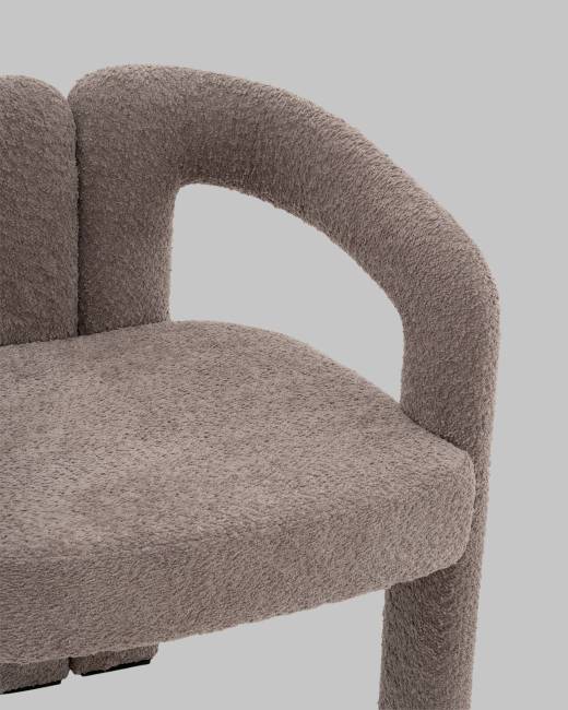 Стул Болинджер букле светло-коричневый