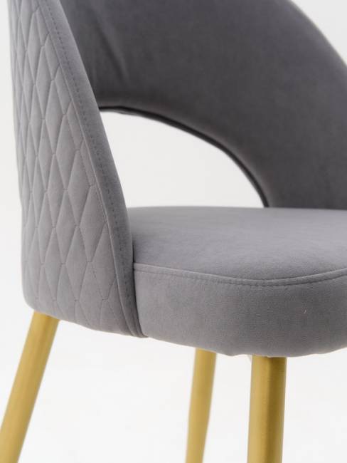 Стул Dominic Gray Romb / Gold