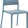 Стул пластиковый Riva Bistrot голубой 490х540х830 мм