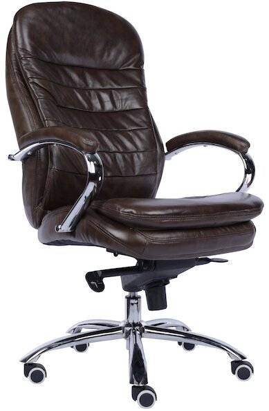 Офисное кресло Valencia M, натуральная кожа, коричневый
