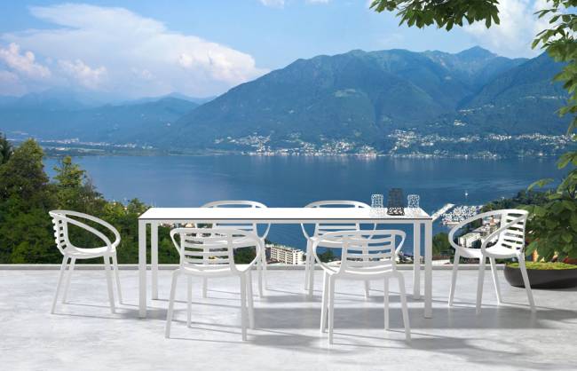 Кресло пластиковое Mambo белый 640х560х770 мм Кресло пластиковое Mambo белый 640х560х770 мм