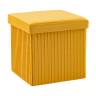 Пуф складной с ящиком Store Square жёлтый