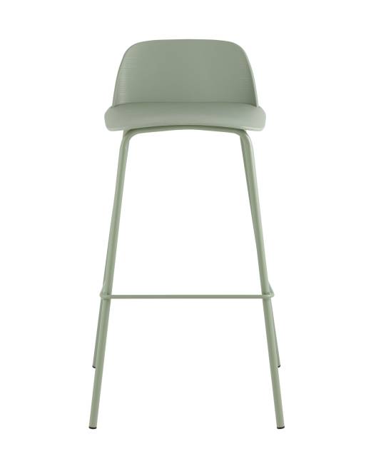 Стул барный Mist серо-зеленый
