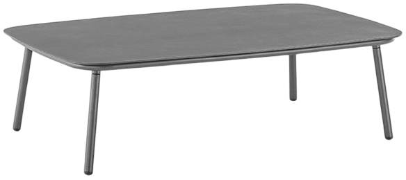 Столик металлический кофейный Venice антрацит 1200х800х370 мм