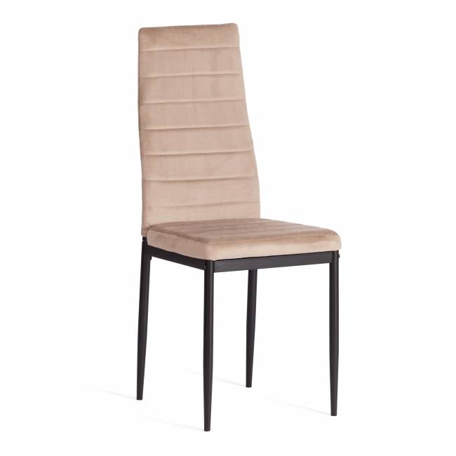 Стул Easy (mod. 24-1) / 1 шт. в упаковке металл, вельвет, 49 х 41 х 98 см, Beige (бежевый) HLR8 / черный Beige (бежевый) HLR8 / черный металл, вельвет