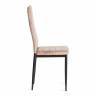 Стул Easy (mod. 24-1) / 1 шт. в упаковке металл, вельвет, 49 х 41 х 98 см, Beige (бежевый) HLR8 / черный Beige (бежевый) HLR8 / черный металл, вельвет
