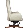 Кресло офисное / Верди / Verdi / слоновая кость кожа