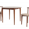 Стол Pawook К 100 орех со стульями Франк ПМ орех/бежевая рогожка