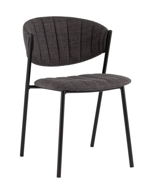 Стул Харпер ткань рогожка тёмно-серый