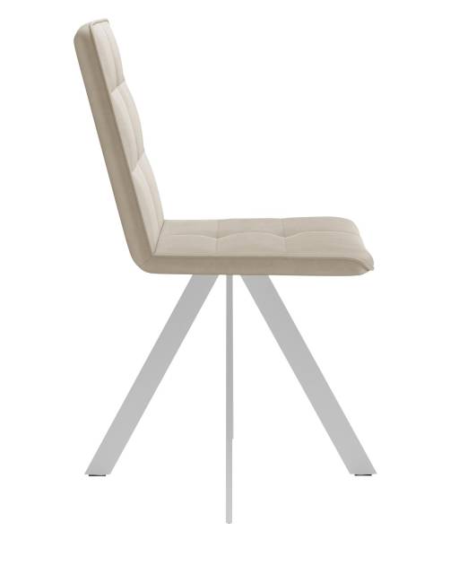 Стул DikLine 230 поворотный B03 BEIGE, ножки белые Стул DikLine 230 поворотный B03 BEIGE, ножки белые