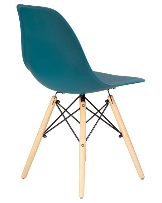 Стул обеденный DOBRIN DSW, ножки светлый бук, цвет морской волны (G-05)