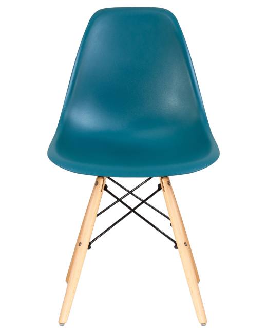 Стул обеденный DOBRIN DSW, ножки светлый бук, цвет морской волны (G-05)