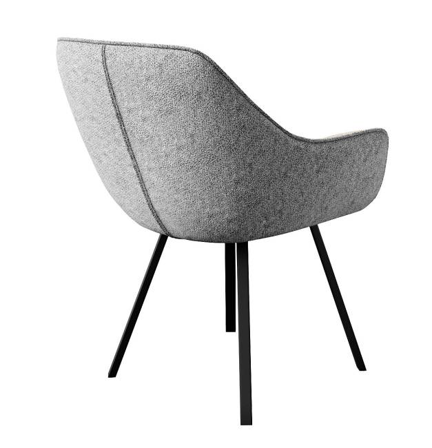 Стул DikLine 252 М поворотный, NS10 GREY, ножки черные