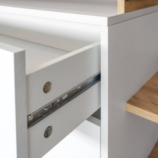 Бэль гостиная № 09, цвет дуб крафт золотой/белый премиум