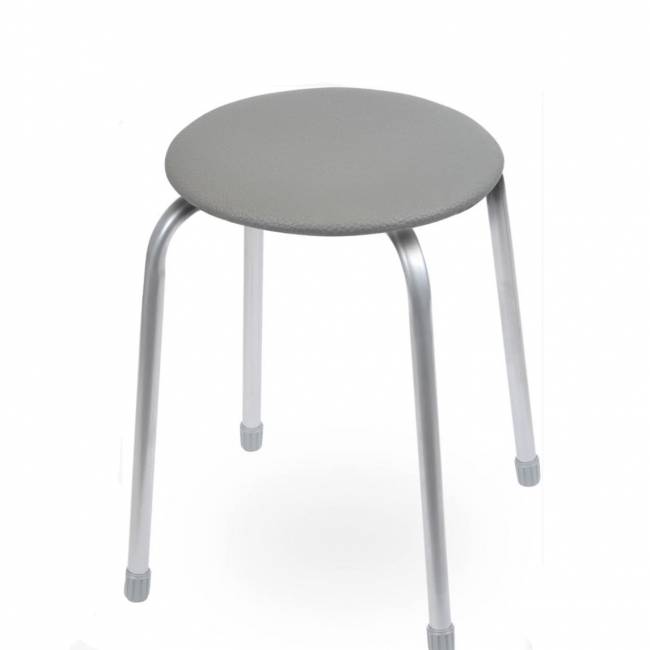 Табурет Классика-2 (круглое сиденье), серый