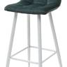 Барный стул LECCO UF910-14 DARK GREEN, велюр/белый каркас, 4 шт./2 кор. М-City