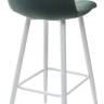 Барный стул LECCO UF910-14 DARK GREEN, велюр/белый каркас, 4 шт./2 кор. М-City