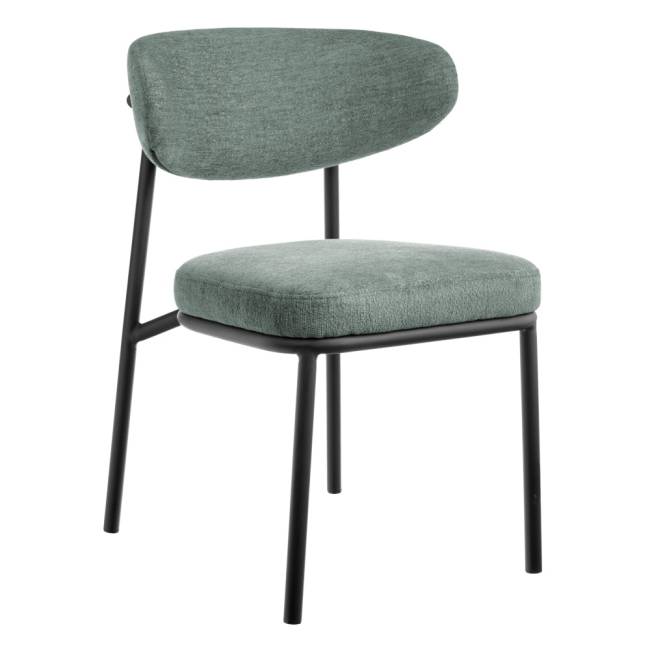 Стул Lucas 2 шалфей шенилл с чёрными ножками Стул Lucas 2 шалфей шенилл с чёрными ножками