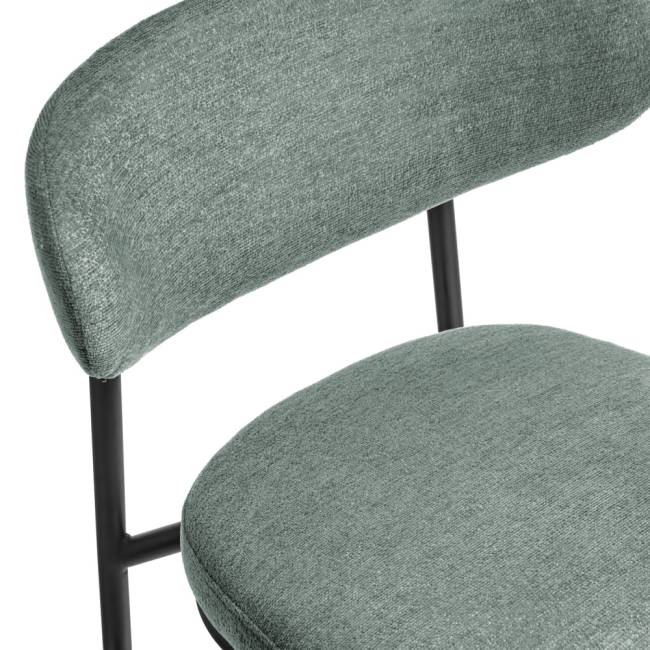 Стул Lucas 2 шалфей шенилл с чёрными ножками Стул Lucas 2 шалфей шенилл с чёрными ножками