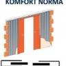Кассета KOMFORT NORMA (под штукатурку) для двух дверей 2000 мм