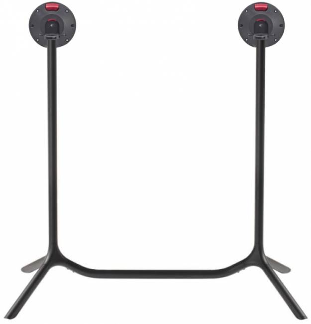 Подстолье металлическое барное двойное складное Tripe Double Folding черный 1140х540х1090 мм