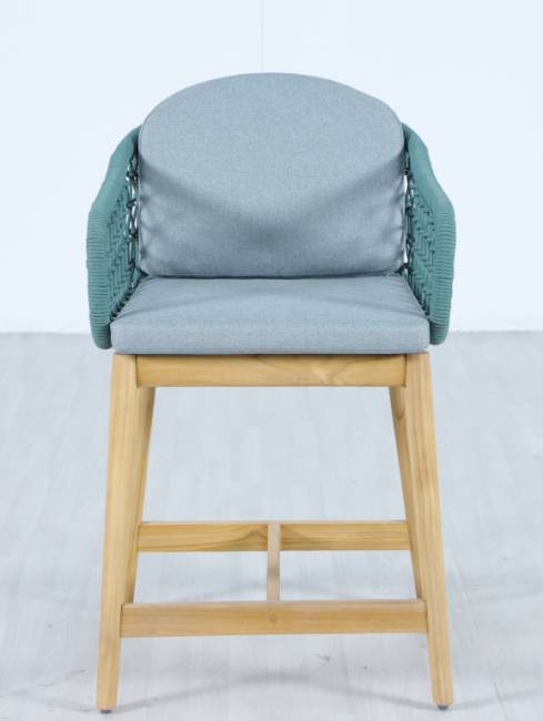 Кресло полубарное деревянное с подушками Cambria натуральный, мальмо 562х569х912 мм