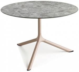 Столик ламинированный кофейный Tripe Maxi тортора, зернистый Ø800х510 мм