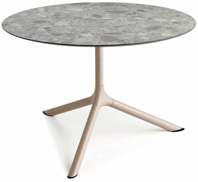 Столик ламинированный кофейный Tripe Maxi тортора, зернистый Ø800х510 мм