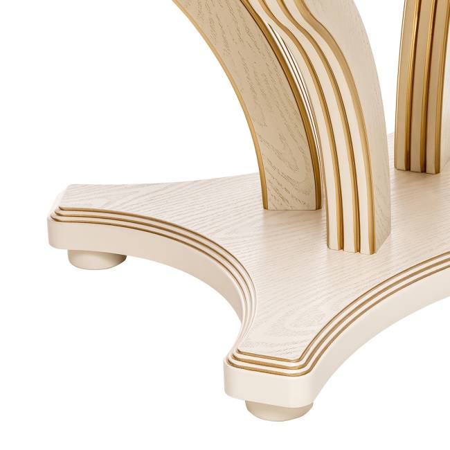 Стол раздвижной Leset Ромео 1Р Слоновая кость патина золото