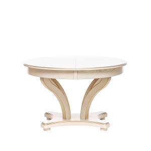 Стол раздвижной Leset Ромео 1Р Слоновая кость патина золото