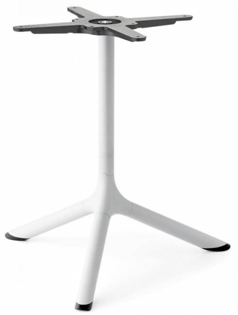 Столик ламинированный кофейный Tripe белый, антрацит Ø700х510 мм