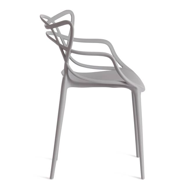 Стул Cat Chair (mod. 028) пластик, 53 x 59 x 82,5 см, темно-серый (Dark grey NX-GR-20) (Комплект из 2 шт.) темно-серый пластик