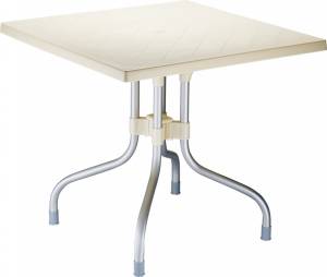 Стол пластиковый Forza бежевый 800х800х720 мм