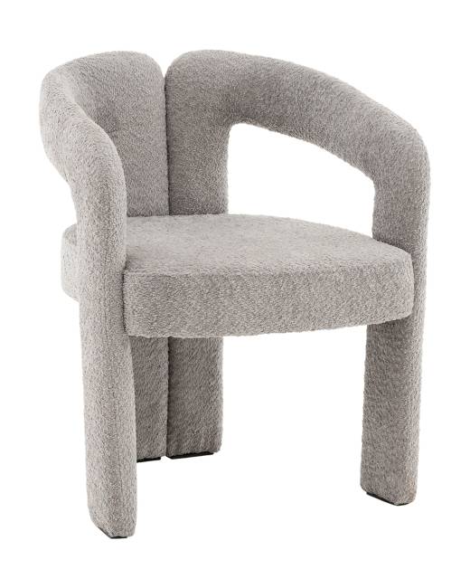 Стул Болинджер букле светло-серый