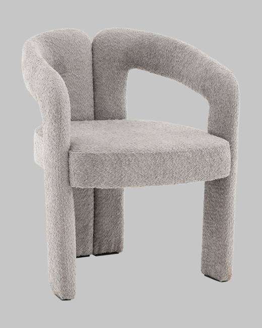 Стул Болинджер букле светло-серый