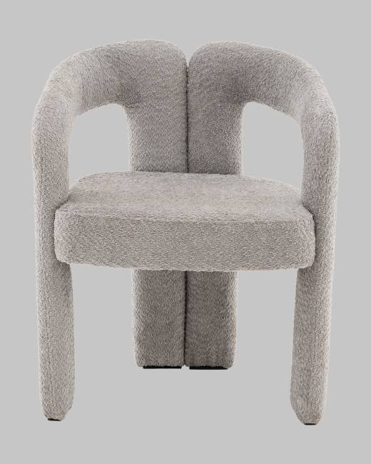Стул Болинджер букле светло-серый