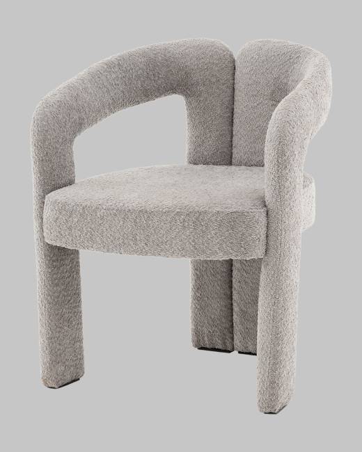 Стул Болинджер букле светло-серый